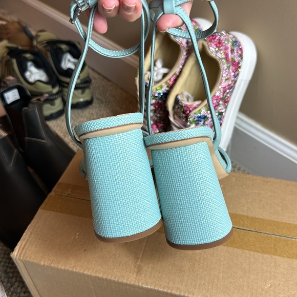 NWTIB • Sam Edelman • Womens Kia Block Heel Sandal • Tide Blue • Size 9 😍 - Picture 9 of 17